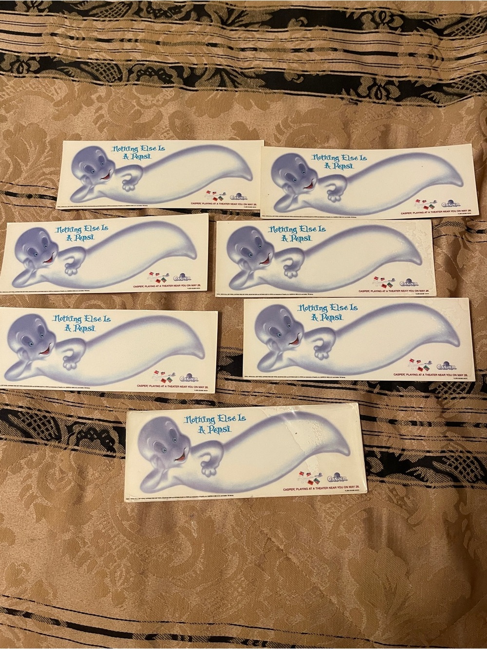 Pepsi Casper Ghost Sticker Set - Blue & White